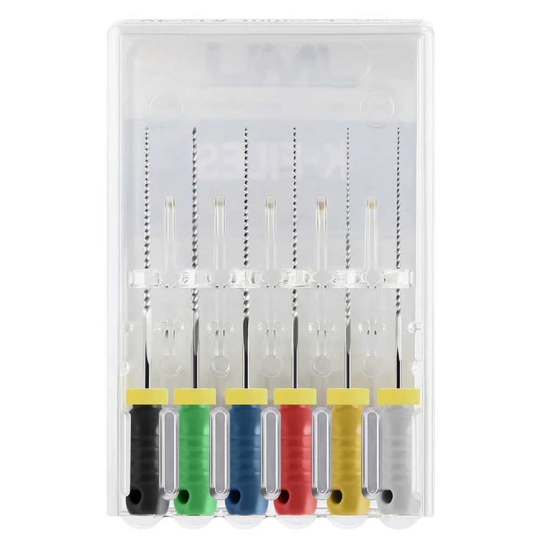JMU Stainless Steel K-Files, 21mm, #15-40 Assorte