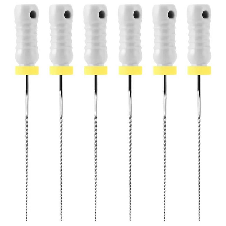 JMU Stainless Steel K-Files, 25mm, #15, 6/Pk. High quality hand use files with fixed plastic