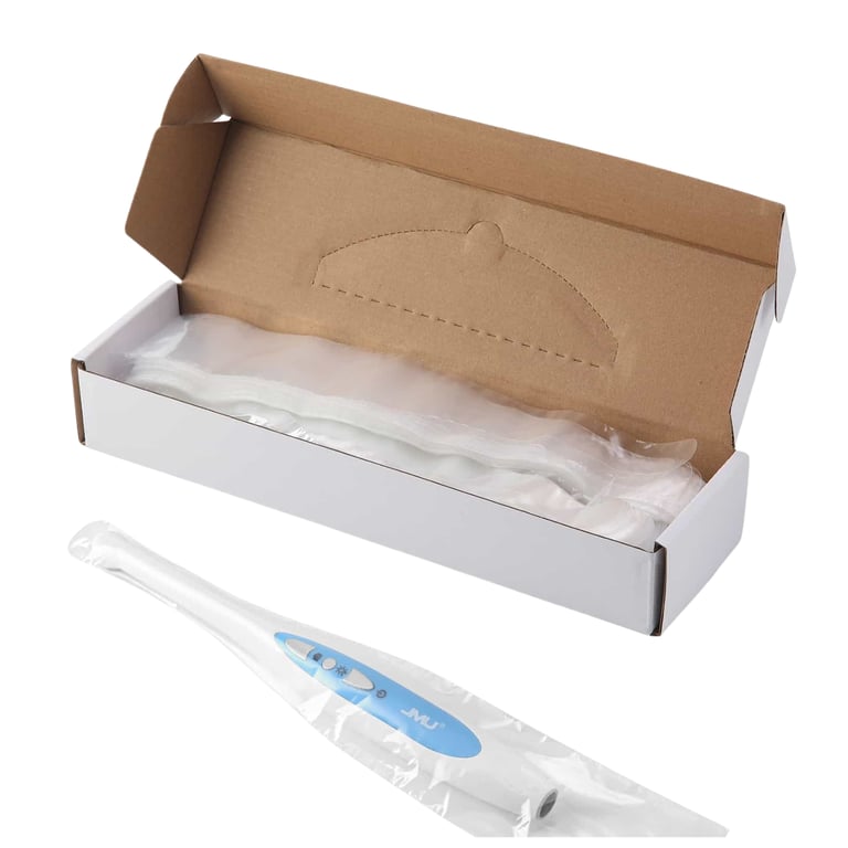 JMU Disposable Intraoral Camera Sleeves, 10.2 x 2.0", Clear, 500/Pk. Provides a reliable hygienic