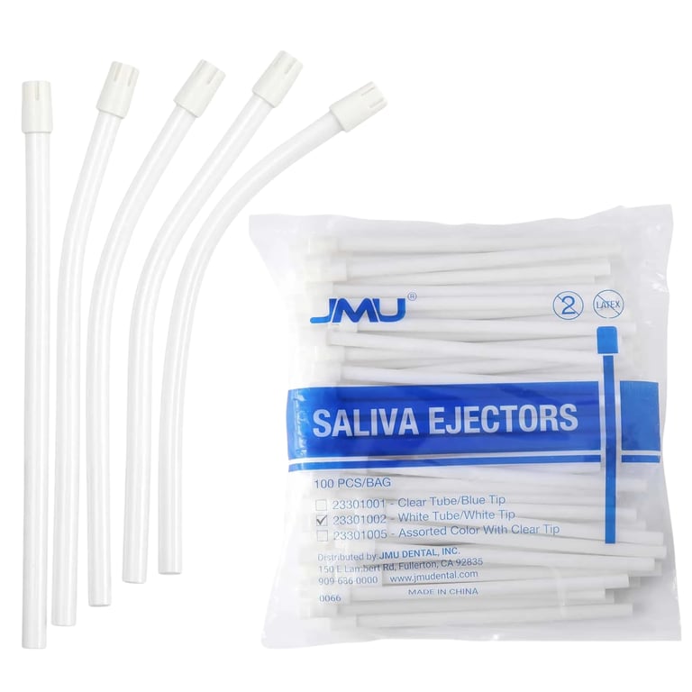 JMU Dental Saliva Ejectors with Wire-Reinforced T