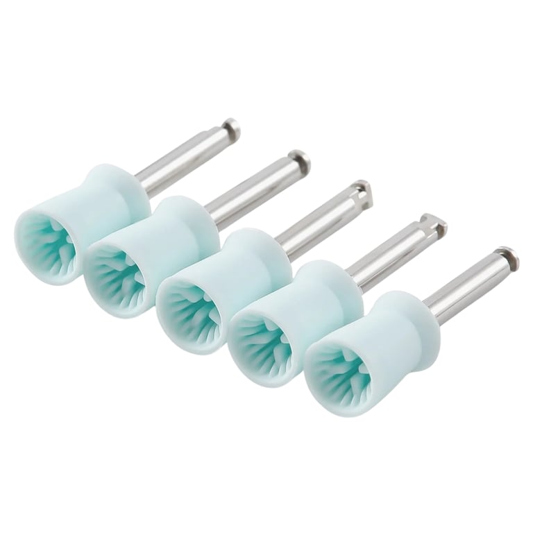 JMU Latch-Type 2.35mm Silicone Prophy Cup, 4-Webbed Soft, Ivory White, 144/Pk. Flares into