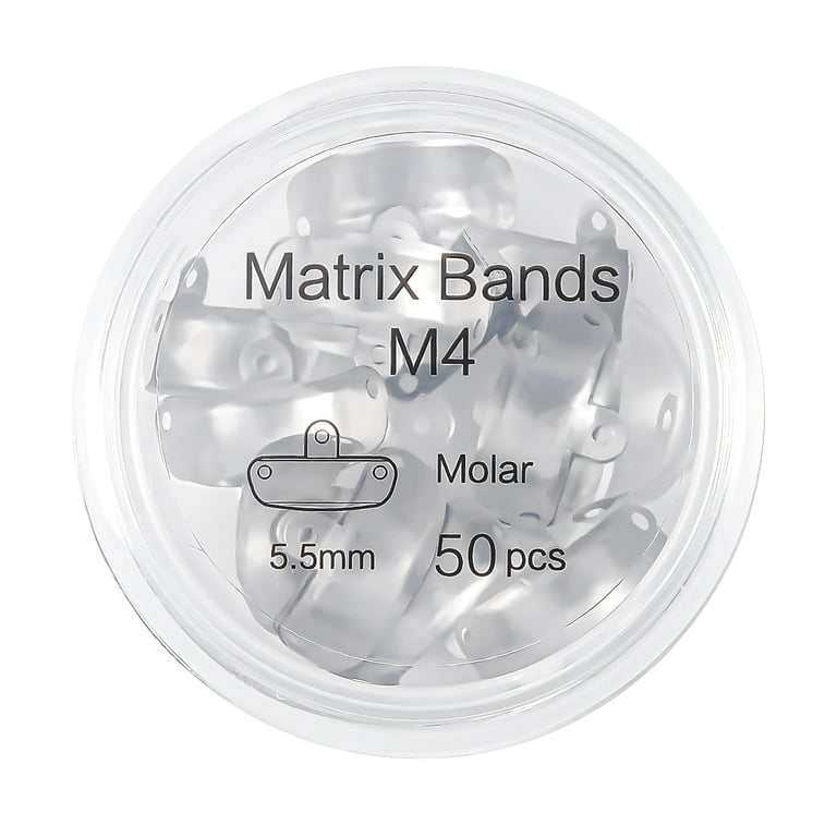 JMU Sectional Matrix Bands, Size 5.5 mm Molar, 50