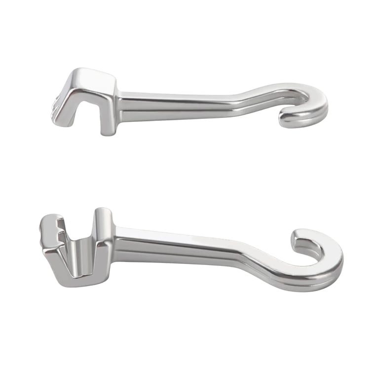 JMU Sliding Crimpable Hooks, Left, 5.4 mm, 10/Pk