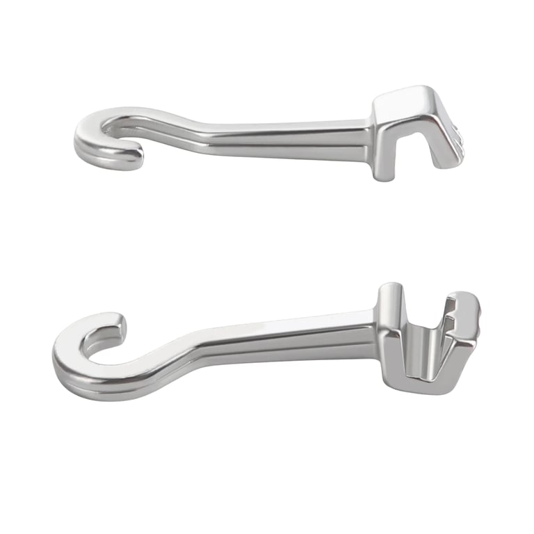 JMU Sliding Crimpable Hooks, Right, 5.4 mm, 10/Pk