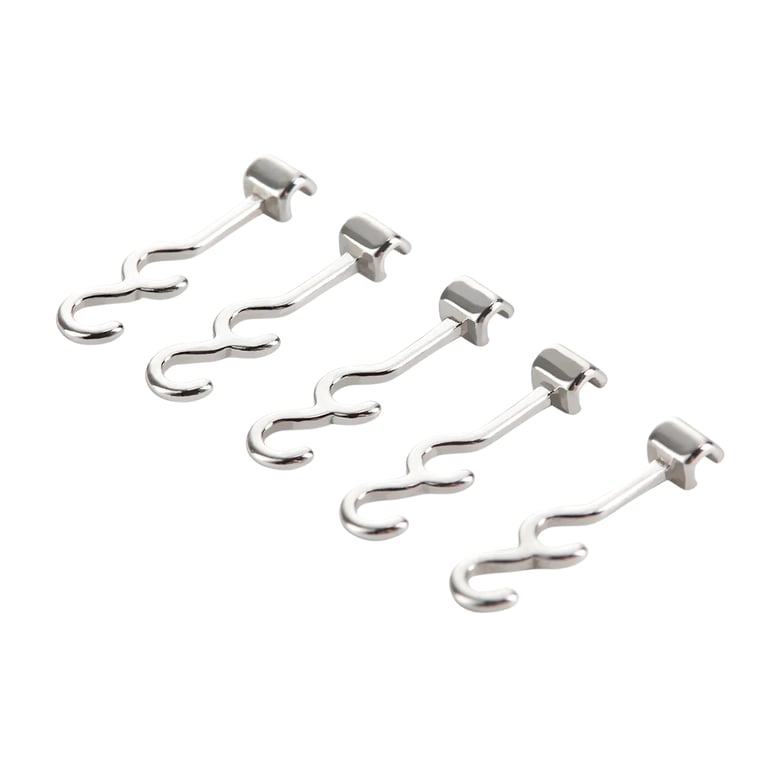 JMU Sliding Long Curved Crimpable Hooks, Right, 7