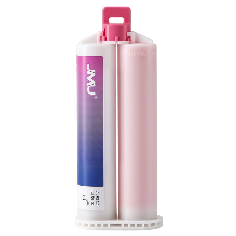 JMU Soft High Fluidity A-Silicone Gingival Mask Material, Pink, 50ml Cartridges, 2/Pk. Blended