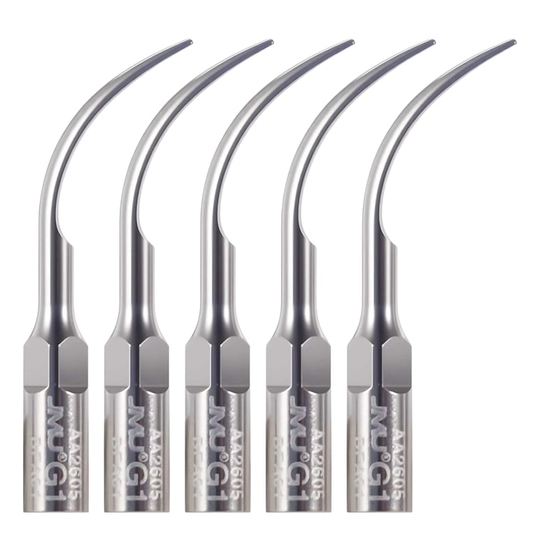 JMU Stainless Steel Ultrasonic Scaler Tip, G1, EMS/Woodpecker Compatible, 5/Pk. Removes