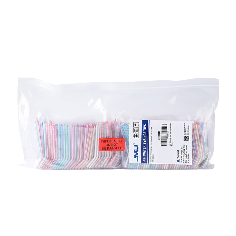 JMU Plastic Air/Water Syringe Tip, Assorted, 1000