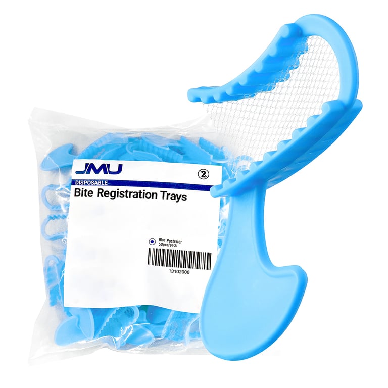 JMU Disposable Dental Bite Registration Trays, Bl