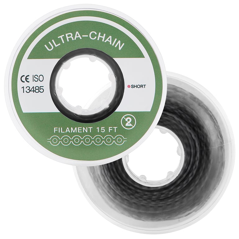 JMU 15ft Elastic Power Chain, Short, Black, 1/Pk. Resistant to fading, moisture, and oral fluids