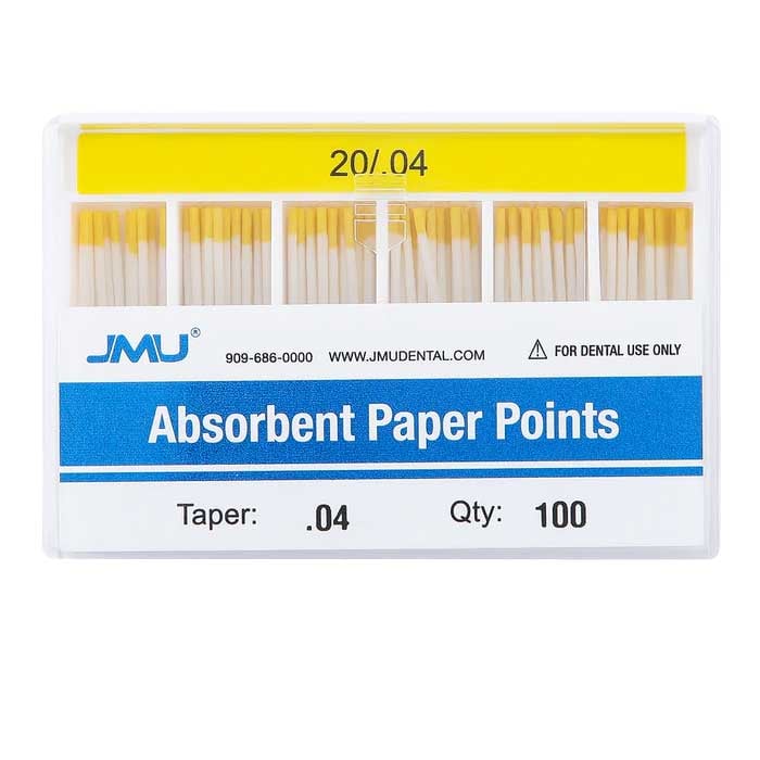 JMU #20 Absorbent Paper Points, .04 Taper, Color-