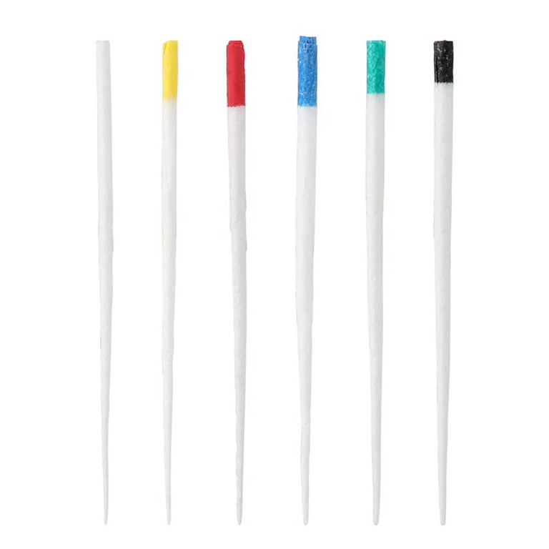 JMU #15-40 Asst Absorbent Paper Points, .04 Taper, Color-Coded, 100/Pk. Gutta Percha Points