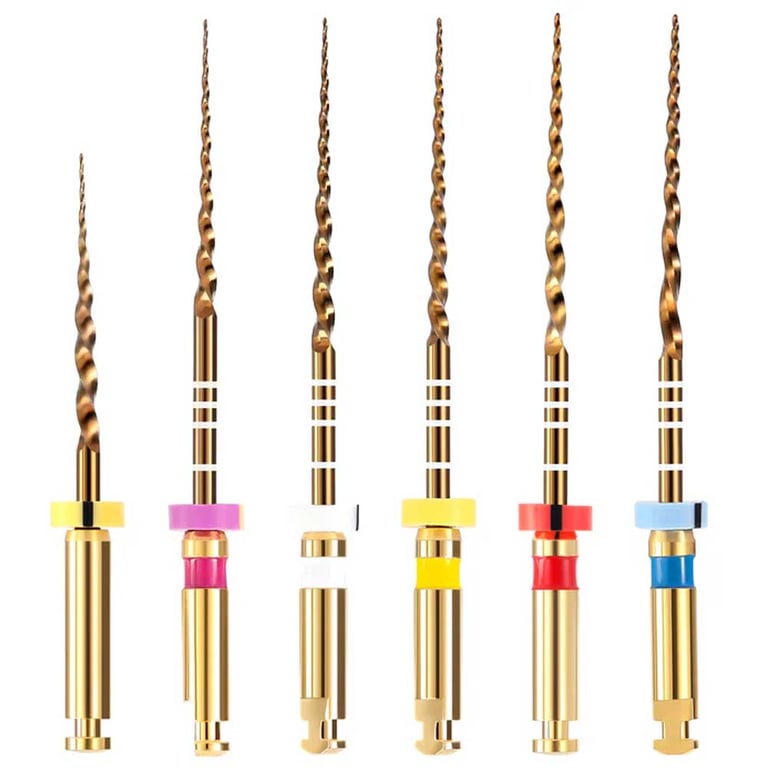 Jmu Niti Rotary File, Sx-19mm, Pt-G Super Files, S1, S2, F1, F2, F3-21mm, #D-Super Files Gold