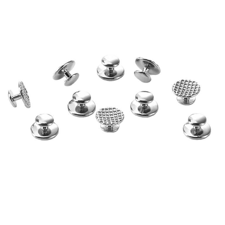 JMU Bondable Monoblock Lingual Buttons, Stainless Steel, Round, 10/Pk