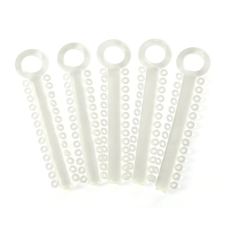 JMU Elastic Ligature Ties, Clear, 1040/Pk. Provides strong support with a smooth surface, offers