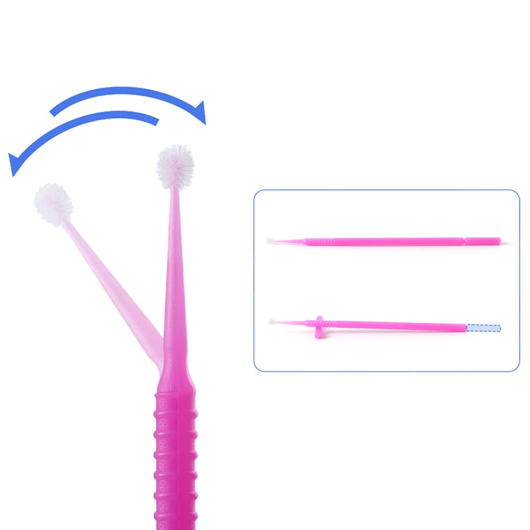 JMU Disposable Micro Applicator Brush, Fine Tip, 