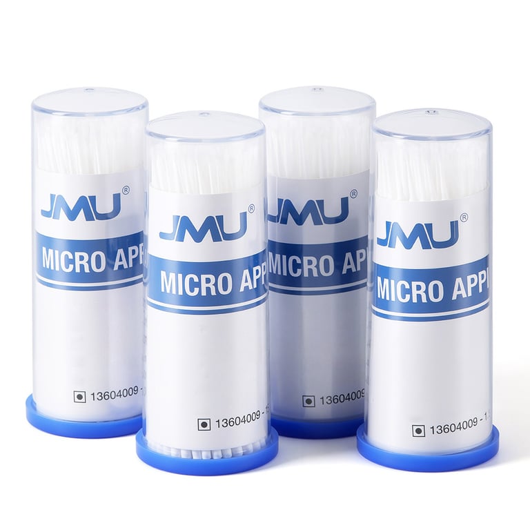 JMU Disposable Micro Applicator Brush, Ultra-fine, White, 400/Pk. Flexible, bendable PVC material