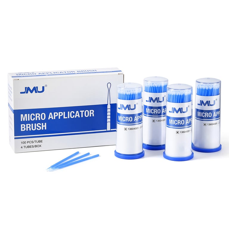 JMU Disposable Micro Applicator Brush, Regular Tip, Blue, 2000/Pk. Flexible, bendable PVC material