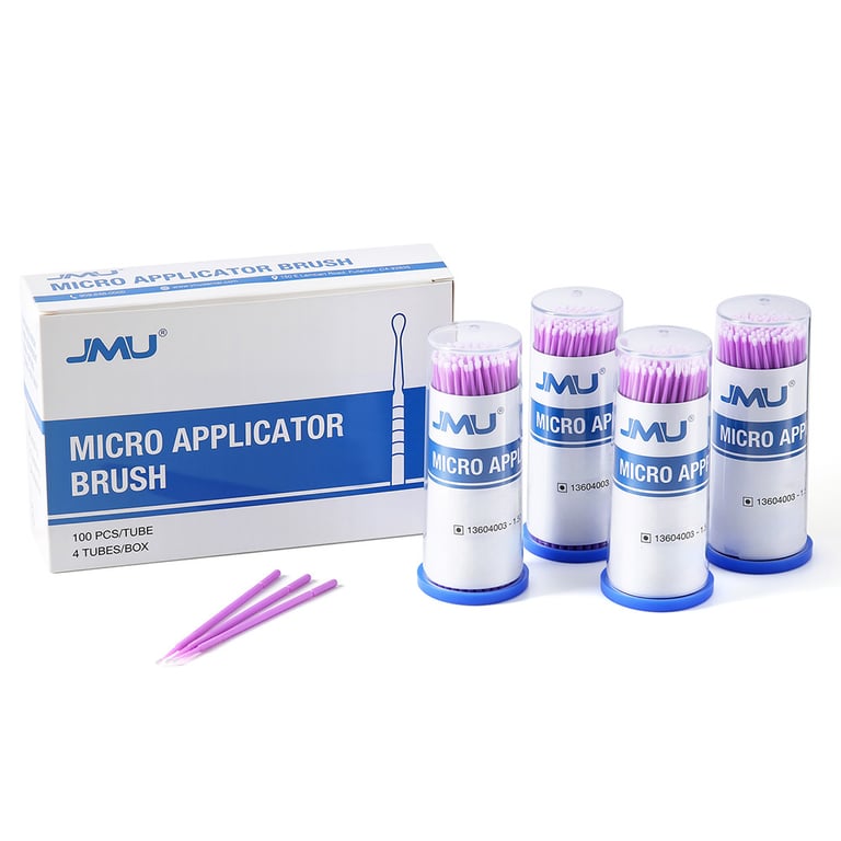 JMU Disposable Micro Applicator Brush, Ultra-Fine, Purple, 2000/Pk. Flexible, bendable PVC
