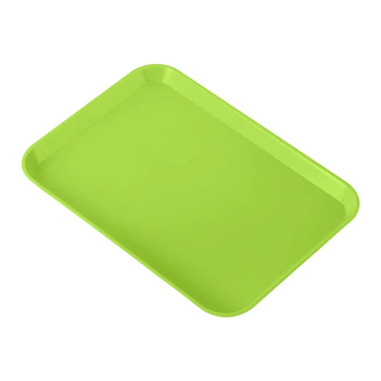 JMU Set Up Flat Tray with Anti-Skid O-Rings, Size B, 13-1/4" x 9-3/4", Kiwi Colada, 1/Pk. Made