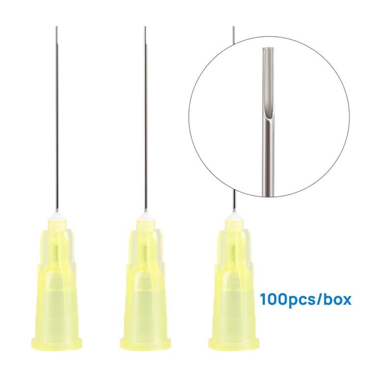 JMU 27 ga Bendable Irrigation Needle Tips, Yellow