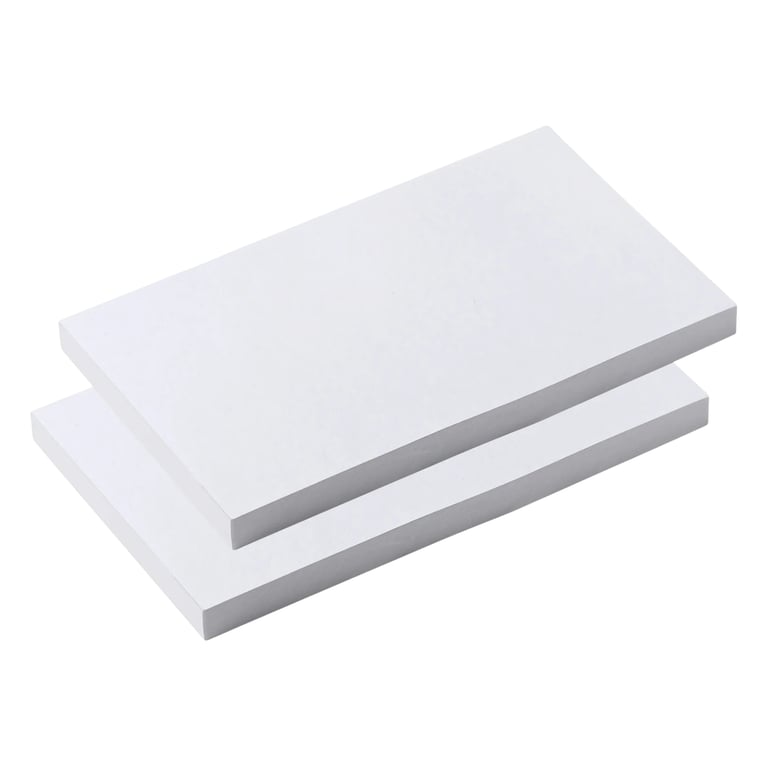 JMU 3" x 5" Double-Sided Plastic-Coated Mixing Pads, 50Sheets/Pad, 1/Pk. Durable, waterproof