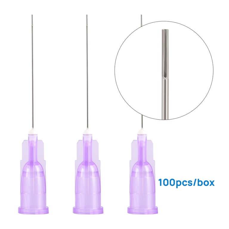 JMU 30 ga Bendable Irrigation Needle Tips, Purple