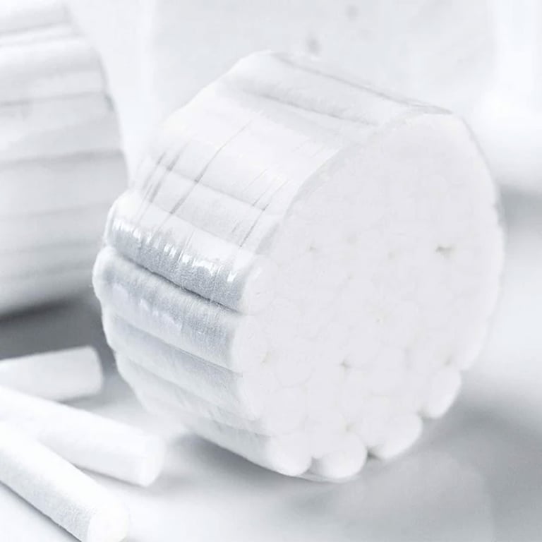 JMU Cotton Roll 250/Box. They are made of 100% cotton, 1.5 inches long, and are 0.375 inch thick