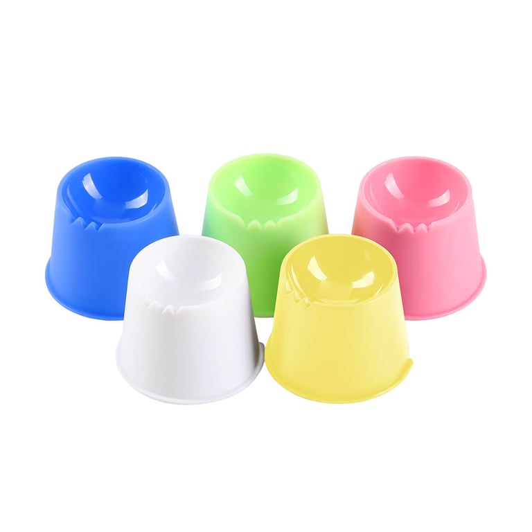 JMU Disposable Plastic Dappen Dish, Assorted Colors, 100/Box. Two grooves on the edge that can