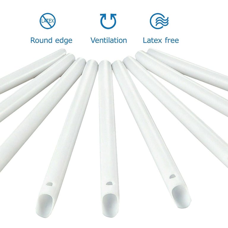 JMU High-Volume Evacuation HVE Tips, Rigid, White