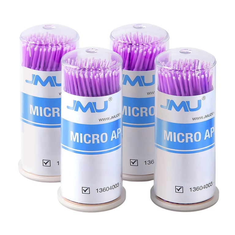 JMU Disposable Micro Applicator Brush, Purple Ultra Fine 1.5mm, 400/Bx. The lint-free