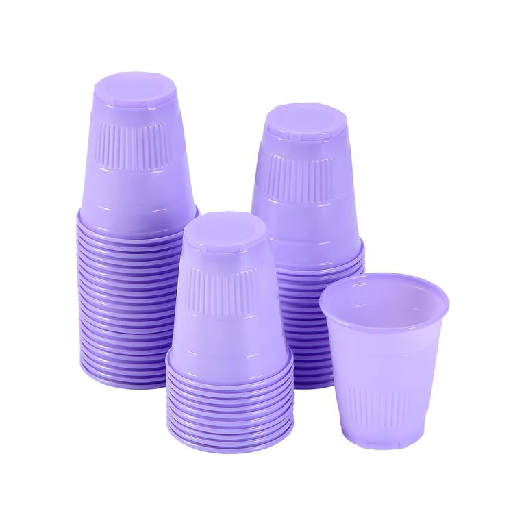 JMU Plastic Disposable Drinking Cup, 5oz, Purple, 1000/Case. Made with high-quality
