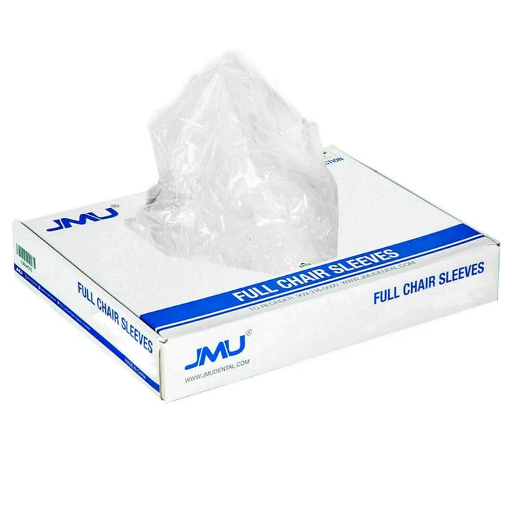JMU Disposable Full Chair Covers, 48" x 56", 150/Box. The disposable plastic cover prevents