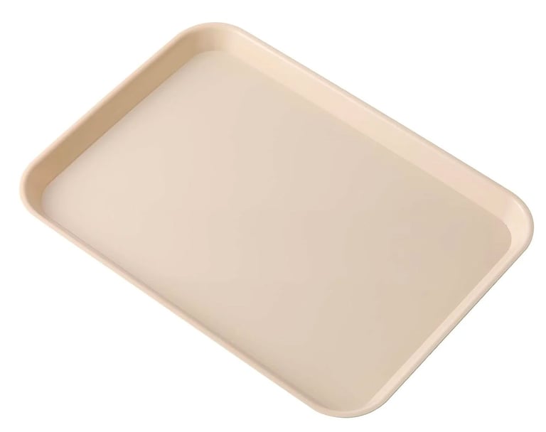 JMU Autoclavable Flat Tray, 13.25" x 9.75", Oyster White. Single Tray. Made of high quality