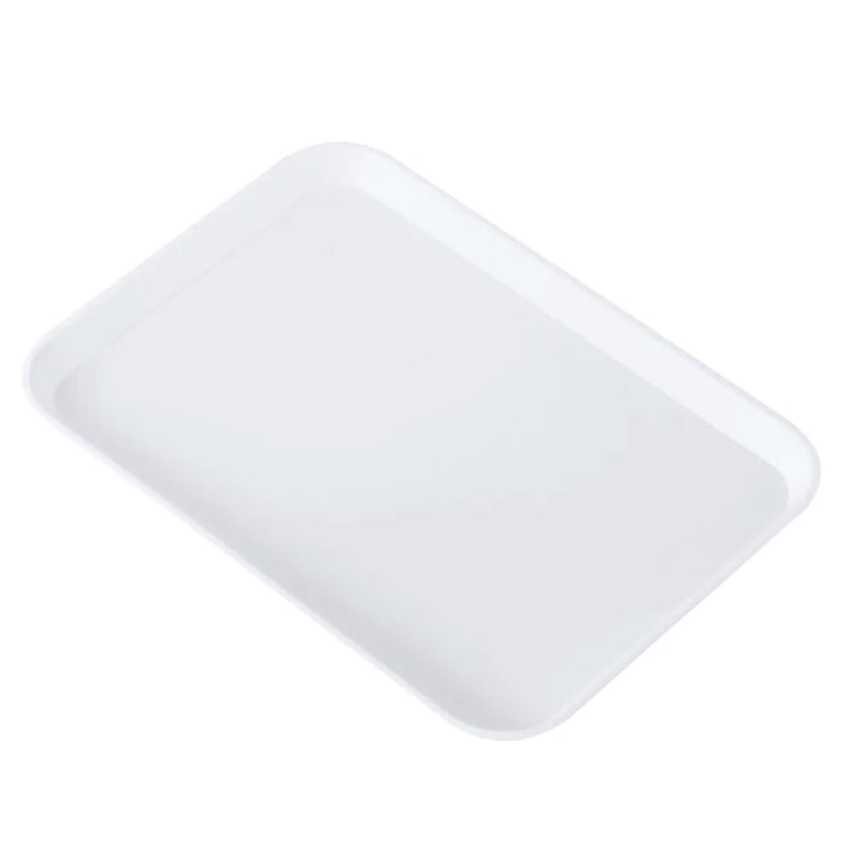JMU Autoclavable Flat Tray, 13.25" x 9.75", White, Single Tray. Made of high quality plastic