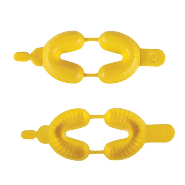 JMU Disposable Dental Fluoride Foam Trays, Medium, Yellow, 50/Pk. The flexible tray help