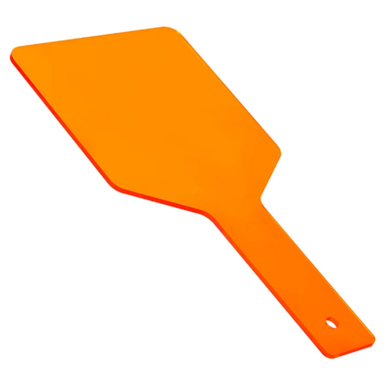JMU Handheld Light Protection Shield, Orange, 1/Bag. Made of superior polypropylene material
