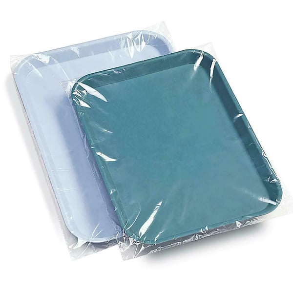 JMU Disposable Dental Plastic Tray Cover, Size B, 10-1/2" x 14", 500/Bx. The disposable plastic