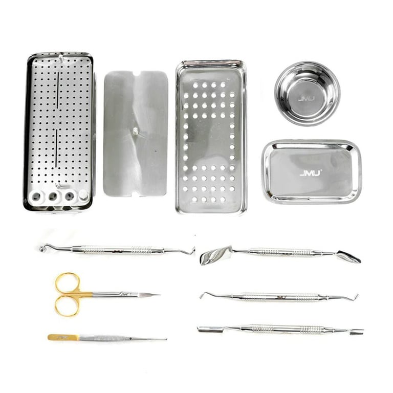 JMU PRF Box & GRF Instruments Complete Set 9Pcs. The set includes PRF Box Goldman Fox Scissor