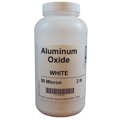Johnson-Promident White Aluminum Oxide, 50 Micron, 2 Lb. Jar. Dental Grade Abrasive