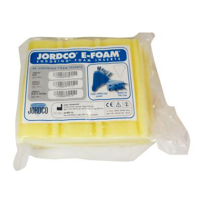 Endoring II Jordco Endoring e-Foam, YELLOW Foam Inserts, Package of 48