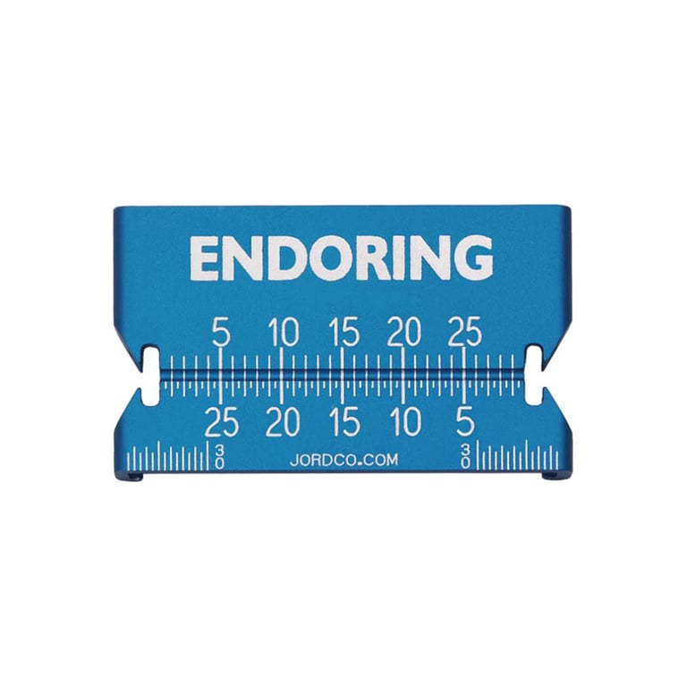 EndoRing Metal Ruler with Standard Stop Locks, 1/Pk. Markings are precisely laser etched providing