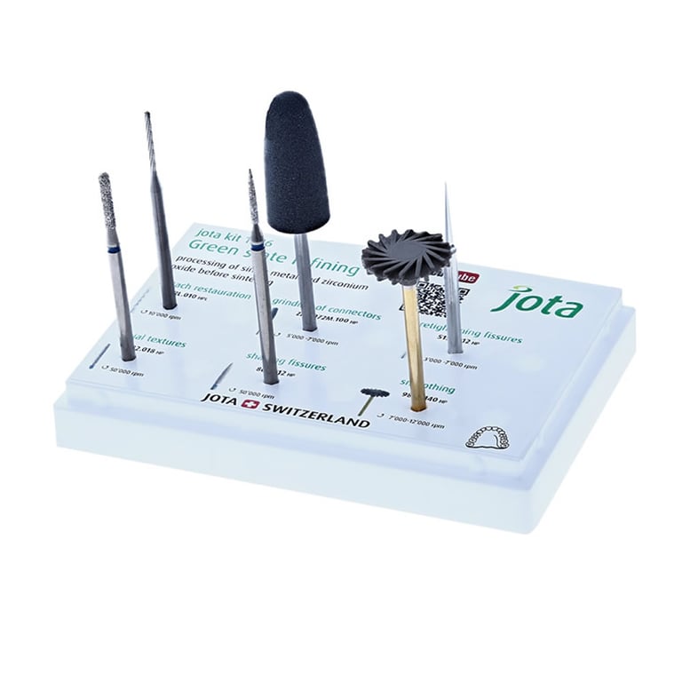 Jota Dentistry Green State Refining Processing Set. Includes: C31RL.010, ZIR9972M.100, 515.012