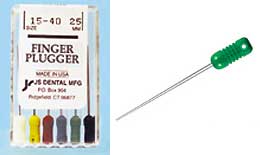 JS Finger Plugger #20 Yellow 25mm Finger Plugger, Stainless Steel Hand File with ISO Color-Coded