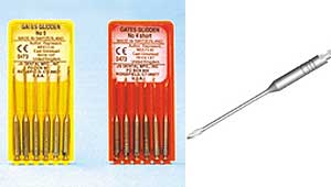 JS Gates Glidden #3 Gates Glidden Drill, 28 mm, Stainless Steel, Swiss Made, Recommended Rotation