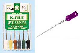 JS K-Files 25mm #20 6/Box. Stainless Steel