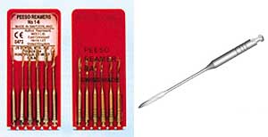 JS Peeso Reamers #1 - 6 Peeso Reamer, 32 mm, Stainless Steel. Package of 6 Instruments (1 of each)