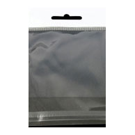 JSP Clear Cellophane Bags 8" x 10" with White Header and Hang Hole 1000/Pk. Crystal Clear 1.8mil