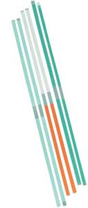 JSP Polyester Finishing Strips, 4mm, Pack of 100, Aluminum Oxide, AM110 . Polyester strips coated