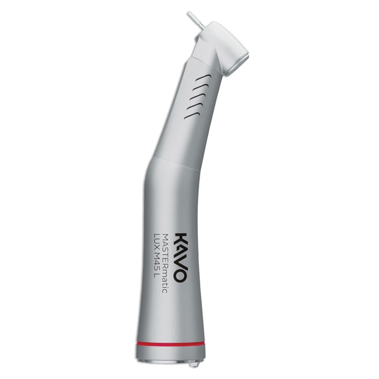 MASTERmatic LUX M45 L 45-Degree High-Speed Electric Handpiece, 1/Pk. Maximum speed 168,000 RPM